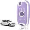 TOOMUME Cover Chiave TPU, Custodia Chiave 2 Tasti Adatto per Opel Vauxhall Astra K Corsa E Mokka X Buick Verano Encore Envision Regal Lacrosse, Copri Chiavi Guscio Chiave Auto Telecomando