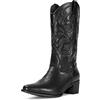 IUV Cb001, Stivali Western Donna, Nero, 41 EU