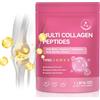 XIANDAIMENG Collagene Peptidi Polvere 454g - Multi Collagene Tipo I II III V X con Vitamina C, Biotina, Acido Ialuronico, Cheratina ed Elastina - Collagene Idrolizzato Senza Gusto - Per Pelle Capelli Unghie