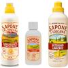 Generico Box Risparmio Sapone Di Toscana 3 Pezzi Bucato: Detersivo concentrato puro intenso 50 Lavaggi, Ammorbidente concentrato puro intenso 40 Lavaggi e Profumatore Essenza Primavera da 250 ml -Pulito Extra