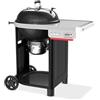 Weber Performer Barbecue a Carbone/griglia 57 cm con Tavolo Laterale, Coperchio e braciere smaltati in Porcellana, Sistema One-Touch, termometro, Nero