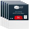 Artina Set da 5 Tela per Dipingere 50x60 cm - 100% Cotone 280g/m² - Telaio in Legno Certificato FSC - Non Si deforma - Canvas Tela Bianca Tele per Pittura - Tele per Dipingere Akademie