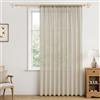 MRTREES Tende Soggiorno Voile Beige Tenda Salotto 1 Pezzo con Tasca per Asta 300x240 cm (L x A), Tende per Interni Moderne Trasparente Leggere ed Eleganti per Grandi Finestre Casa