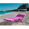 SUSANNA HOME DESIGN Telo Mare con Tasche e Cuscino Gonfiabile - Teli da Mare/Piscina Palau - Teli Mare Cotone 100%, Elastici di fissaggio Laterali e Sacca (Fuxia)