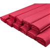 Netuno 10 rotoli di carta crespa rosso scuro 200 x 50 cm ccarta crespa colorata di alta qualità per lavoretti compleanno matrimonio Natale Pasqua Carnevale decorazioni fiori regali