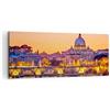 ARTTOR Quadro su Tela 100x40cm Stampe da Parete Roma italia basilica storia Grandi Decorazione Murale Camera da Letto Cucina 1 pezzo Quadri Moderni Soggiorno Grafica Immagini Wall Art Canvas AB100x40-2704