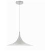TEKHOME Lampadario a Sospensione E27 Ø40 cm, Design Moderno in Metallo, Altezza Regolabile, Lampada da Soffitto per Cucina, Sala da Pranzo, Soggiorno - Bianco, Senza Lampadina B98