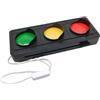 Elchuiaby Luce di segnalazione sociale per scrivania o parete - Indicatore LED USB semaforo con luci di stato rosso, giallo verde, lampada da tavolo decorativa per ufficio dormitorio