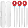 Penitue Set Tester Torta per Cottura, 3pz Riutilizzabili Acciaio Inossidabile Bastoncini Tester Torta con Astuccio Utenzili Cucina per Pane Cupcakes Brownies Muffin & Pasticceria