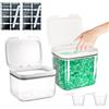 DBAATTZ Contenitore Detersivo Polvere, 2,8L+4,5L Dispenser Detersivo Lavatrice, Contenitore per Detersivis in Plastica PET, Contenitores per Detersivi con Coperchio, per Detergenti, Cibo per Gatti