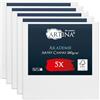 Artina Set da 5 Tela per Dipingere 50x50 cm - 100% Cotone 280g/m² - Telaio in Legno Certificato FSC - Non Si deforma - Canvas Tela Bianca Tele per Pittura - Tele per Dipingere Akademie