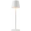 D-LIGHT PROFESSIONAL - Lampada da Tavolo Senza Fili da Scrivania o Comodino, Abat-Jour Dimmerabile e Ricaricabile con Presa USB a 3 Luci Led per Camera, Ufficio, Ristorante - Bianco