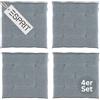 Esprit Home Esprit Set di 4 cuscini per sedia 40x40cm Blu - Comodi cuscini per sedia da pranzo e cucina - lavabili fino a 30°C - Öko-Tex - Cuscino per seduta per mobili da giardino, cuscino per sedile, panca