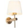 Qazqa pluk - Appliques Moderno - 1 luce - L 18 cm - Bronzo - Moderno - Soggiorno I Camera da letto