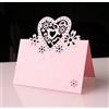 Blausky 20 pezzi segnaposto cuore d'amore tagliati al laser, bigliettini segnaposto, pieghevoli, per matrimonio, compleanno, cresima, comunione, battesimo, festa, decorazione da tavolo, 9 x 12 cm
