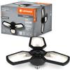 LEDVANCE Lampada da soffitto Highbay Blade in nero, con lame di luce orientabili, offre 40W o 4300 lm in bianco neutro 840 con 4000K. Filettatura E27, satinato. 337,50 mm.