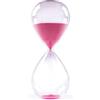 GNEGNI LIFE Clessidra, 5 minuti, sabbia magenta, decorazione in vetro per cucina, scrivania, aula, ufficio (magenta 5 minuti)