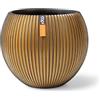 Capi Europe Capi Vaso Nature Groove Arrotondato Dorato - Vasi per Interni 1x Ø 17 x 14 cm