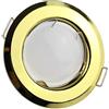 Trano 6x Faretto da incasso a LED oro rotondo 3 watt bianco caldo 230V - GU10 luce da incasso 55-60mm foro da trapano - installazione - soffitto spot - faretti da incasso a soffitto faretti