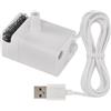EMOS - Pompa di ricambio per fontana per gatti con cavo di ricarica e filtro in schiuma - Pet Care pompa dell'acqua adatta per fontane d'acqua EMOS H6101 - bianco