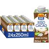 ISOLA BIO Riso Cacao Mini, Bevanda Biologica a Base di Riso, 100% Ingredienti Naturali, Gluten Free, per Intolleranti al Lattosio, Vegetariani e Vegani, 24 Confezioni da 250 ml