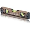 Spec Ops Tools - Livella magnetica Torpedo da 25,4 cm, sistema elastico per laccio emostatico, fiale a blocchi più grandi del 33%, alluminio, 3% donato ai veterani