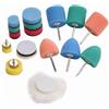 Kavolet Kit Mini Lucidanti e Tamponi per Auto Mini Tamponi Lucidanti Delicati per Piccole Aree di Auto in Lega di Alluminio + Fibra 16 Pezzi