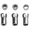 Mixabloem 6pcs Trimmer Collet Adapter Set 6mm 1/4 Pollice 8mm Router Mandrino Convertitore di Bloccaggio per Incisione Fresatura Taglio Strumenti di Lavorazione Del Legno Kit Hardware in Acciaio al Carbonio