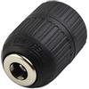 FABULETTA Mandrino senza chiave 2-13 mm con filettatura 1/2-20UNF in acciaio temprato per martello perforatore a batteria, nero