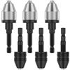LCZNXJJY Punta per mandrino senza chiave, adattatore per mandrino per trapano da 0,3-6,5 mm e 0,3-3,6 mm, adattatore di conversione per trapano a percussione