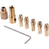 Sissineck 8 pezzi 0,5-3 mm piccolo trapano elettrico pinza di serraggio mini Twist Chuck Tool Kit