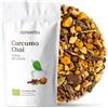 REPLANTEA Cuidamos tu Naturaleza CURCUMA CHAI TÈ 100% BIO 100g (50 Tazze) | Tisana Ayurvedica con Curcuma, Zenzero, Liquirizia, Cannella, Mela e Cacao REPLANTEA