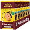 Passalacqua Cremador Caffè Premium Macinato - 6 Pacchetti 250g (1,5kg) - Tostatura Autentica Napoletana 70% Arabica - Cremoso e Vellutato con Note di Miele, Cioccolato e Nocciole - Made in Italy