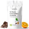 REPLANTEA Cuidamos tu Naturaleza TE NERO CON CIOCCOLATO E ARANCIA BIO 100g (50 Tazze) | Tè Nero Biologico Sfuso con Cacao, Arancia e Fiore di Calendula REPLANTEA