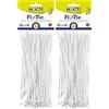 TENAX FIX-TIE L Fascette Multiuso in Plastica Lunghezza 20 cm Bianco, Confezione da 100 pezzi