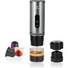 Vagizm Macchina Caffe espresso elettrica Portatile,Auto-Riscaldante | 20 bar,15000 mAh,LCD,USB-C 25W,Riscaldamento 150s,80 ml,campeggio