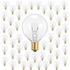 Weskjer Lampadine Ricambio G40,Lampadine Led Luce Calda, 7 Watt, Attacco E12, IP44, Impermeabili, Per Catene Luminose, Feste Di Casa e Decorazioni Di Nozze