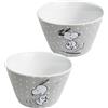 United Labels The Peanuts - Ciotola Snoopy per cereali, in porcellana, 500 ml, colore: Grigio