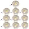 Jandei - 10 moduli LED ultra sottili ø50 x 23 mm per faretti da incasso, 7 W 750 lumen, luce calda 3000 K, tecnologia DOB. Sostituzione GU10/MR16. Illuminazione per interni IP20.