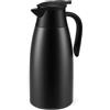 Foydream 2 Litri Caraffa Termica, Caffe Acciaio Inox 304 Bollitori Sottovuoto Isolati, Si Mantiene Caldo per 24 Ore per il Caffè, Tè e altre Bevande Calde e Fredde, Nero