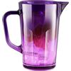 TREND FOR HOME Brocca Acqua Vetro 1 Litro Con Manico Maneggevole per Bevande, Limonate, Latte - Caraffa in Vetro, Vaso di Fiori 19 cm Colorati, Gigi Mysterious Twilight