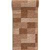 Mazovia Tappeto Antiscivolo per Corridoio - Passatoia Corridoio Geometrico Moderno - Tappeto a pelo Corto per Ingresso, Salotto - Certificato Oeko-Tex - Corridore a Metro - Beige 67 x 1200 cm