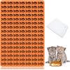 Amyandone Stampi per gatti, 112 cavità, mini stampo in silicone a forma di pesce per cuocere dolcetti, biscotti, snack per gatti, cani o bambini come premi, stampo per alimenti per