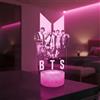 Lampephoto.fr - Lampada 3D Gruppo Musicale K-Pop con Luce Notturna LED Touch, Effetto Ologramma 3D, Idea Regalo per Natale e Compleanno per Bambini e Adolescenti, Ragazzi e Ragazze, Decorativo TOP