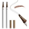 Boobeen 2 confezioni di penne per microblading delle sopracciglia, matite per sopracciglia impermeabili per donne per creare senza sforzo tratti naturali simili a peli, durata per tutto il giorno