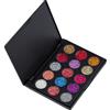 Dewocke Palette di Ombretti Glitter 15 Colori - Ombretti Occhi Metallici e Sequins Diamanti, Altamente Pigmentati, Make Up Splendido con Glitter, Longue Durée e Impermeabile per Party e Balli