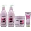FEI FAN SET CHERATINA RIGENERANTE, Per Capelli Trattati e Sfibrati: Shampoo 500ml + Balsamo 500ml + Maschera 500ml + Crema Anti Doppie Punte 75ml