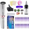 MAST TATTOO Mast P10 Pro Penna Macchina Per Tatuaggi Wireless, 2-10V Regolabile | Aghi Per Tatuaggi Professionali Cartucce, Inchiostro Nero, Per Sopracciglia, Eyeliner, Labbra & Lavori Fine Line Argento
