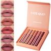 flintronic 6 PCS Rossetto Liquido, Rossetto Matte, Colore Intenso, Matte a Lunga Durata Lip Colour, No Transfer, Consistenza Crema
