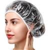 Qxsuse Cuffie per Capelli da Doccia Monouso,100PCS Cuffia Doccia Donna,Cuffia da Doccia Monouso,Cuffie da Bagno,Cuffie Capelli,Per Salone,Spa,Viaggio,Uso Domestico,Hotel,Doccia